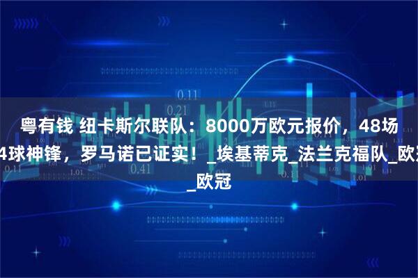 粤有钱 纽卡斯尔联队：8000万欧元报价，48场34球神锋，罗马诺已证实！_埃基蒂克_法兰克福队_欧冠