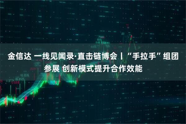 金信达 一线见闻录·直击链博会丨“手拉手”组团参展 创新模式提升合作效能